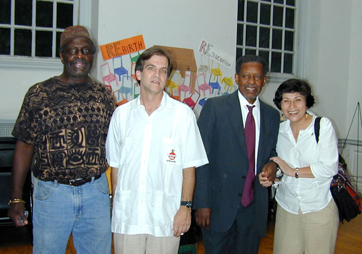 Some of the organizers with the Rev. Walker after the event.